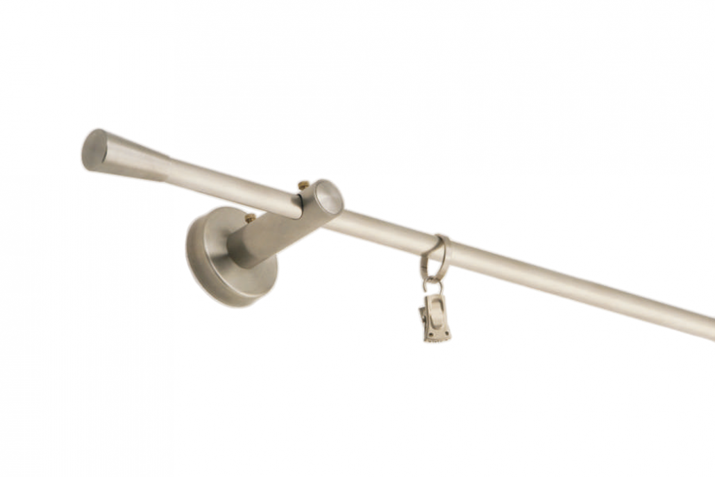 Silver curtain rod Techno 12