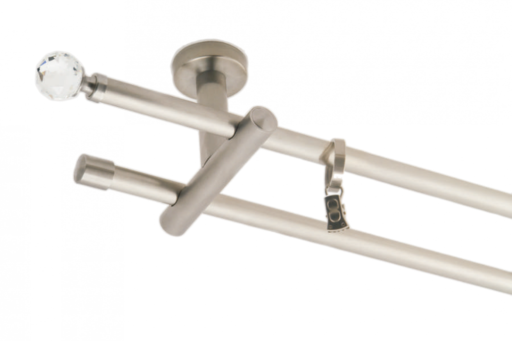 Silver curtain rod Techno 16