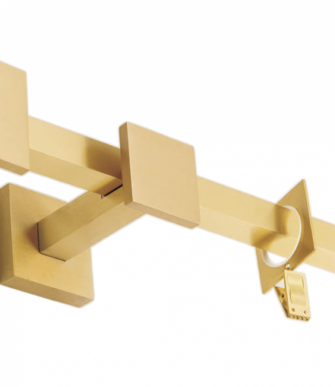 Golden curtain rod Quadro