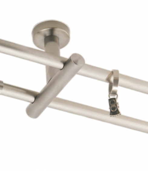 Silver curtain rod Techno 16